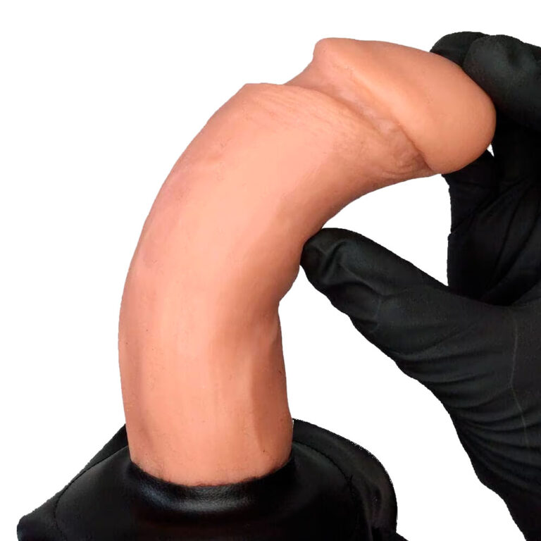 Cinta Peniana Média 15cm x 4,5cm com Pênis e Vibro Bege - Imagem 5