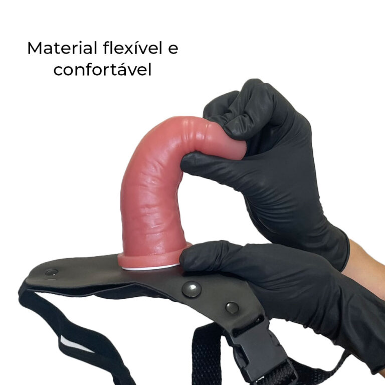 Cinta Peniana Cyberskin com Vértebra Interna 14,5cm x 4cm - Imagem 7