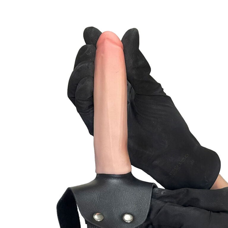 Cinta Peniana Realista Cyberskin 14cm x 2,5cm Bege - Imagem 6