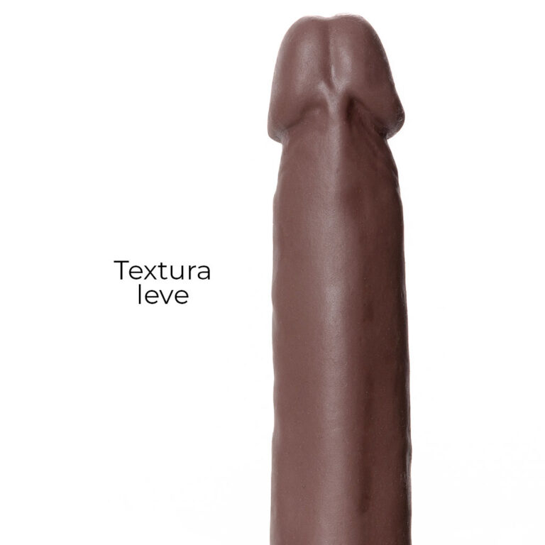 Cinta Peniana Realista Cyberskin 17,5cm x 3,5cm Marrom - Imagem 15