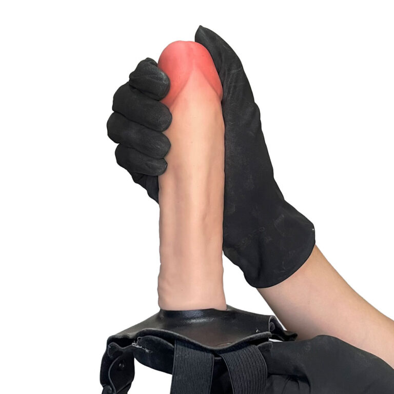 Cinta Peniana Realista Cyberskin 18,5cm x 4cm Bege - Imagem 6