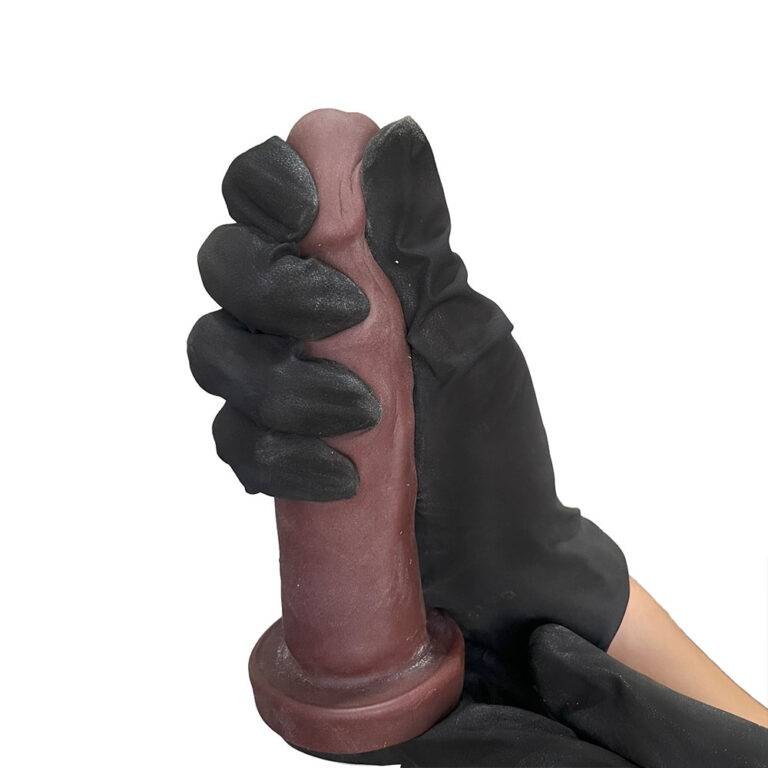 Pênis Médio 14,5cm x 3,5cm Realista Cyberskin Marrom - Imagem 12