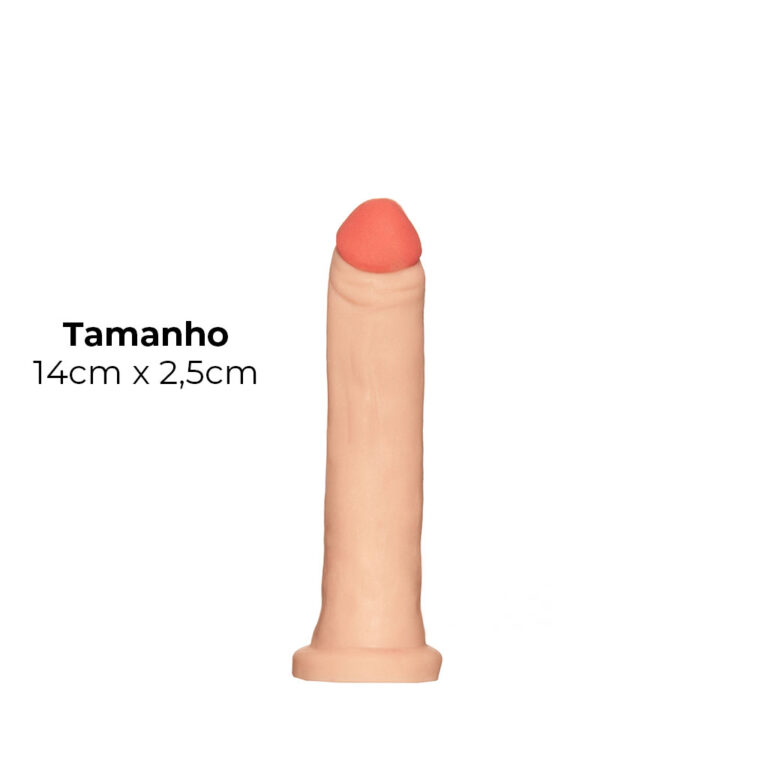 Pênis Pequeno 14cm x 2,5cm Realista Cyberskin Bege - Imagem 3