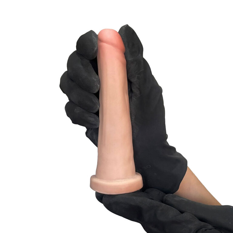 Pênis Pequeno 14cm x 2,5cm Realista Cyberskin Bege - Imagem 5