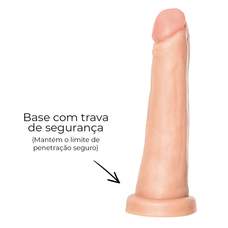 Pênis Pequeno 14cm x 2,5cm Realista Cyberskin Bege - Imagem 11