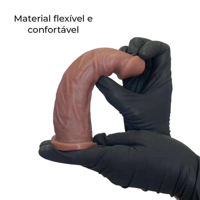 Pênis Médio 16cm x 3,4cm Marrom - Imagem 7