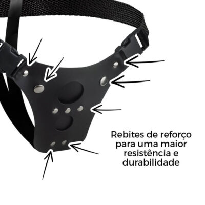 Cinta Peniana Dois Furos Dupla Penetração Ânus e Vagina