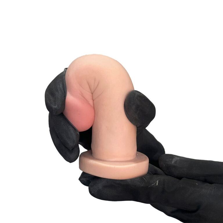 Pênis Médio 14,5cm x 3,5cm Realista Cyberskin Bege - Imagem 13