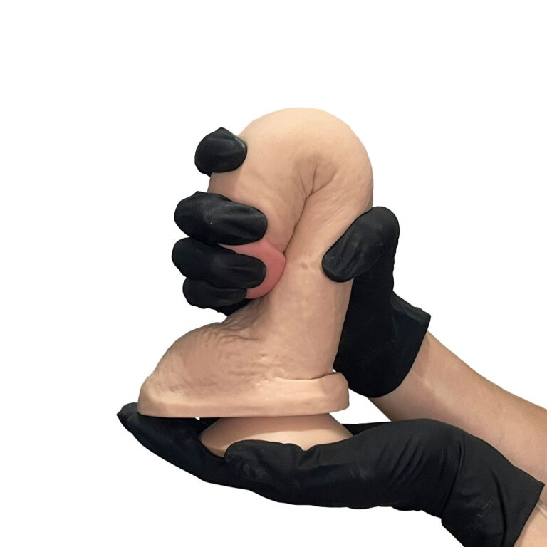 Pênis Grande 22cm x 4,5cm Realista Cyberskin Bege com Ventosa - Imagem 12