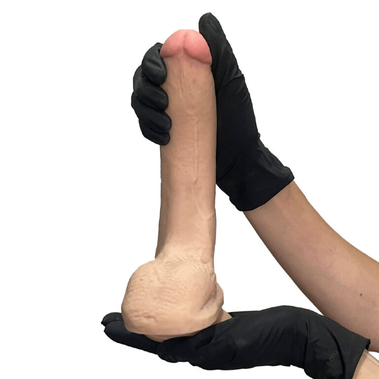 Pênis Grande 22cm x 4,5cm Realista Cyberskin Bege com Ventosa - Imagem 6