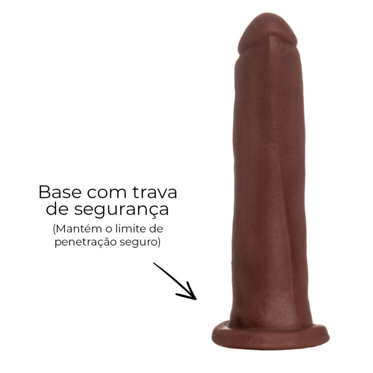 Pênis Pequeno 14cm x 2,5cm Realista Cyberskin Marrom - Imagem 11