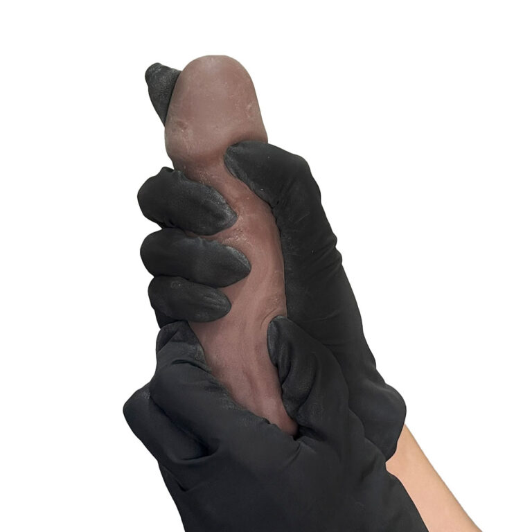 Pênis Médio 18,5cm x 4cm Realista Cyberskin Marrom - Imagem 12