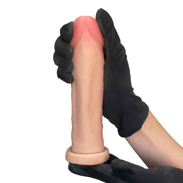 Pênis Médio 18,5cm x 4cm Realista Cyberskin Bege - Imagem 6