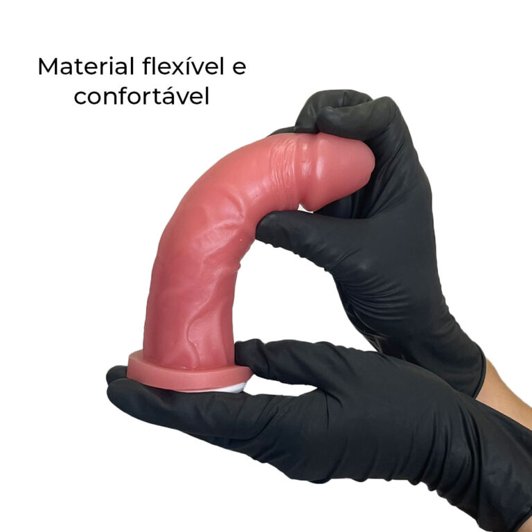 Pênis Médio 16cm x 3,6cm Cyberskin com Vértebra Interna - Imagem 7