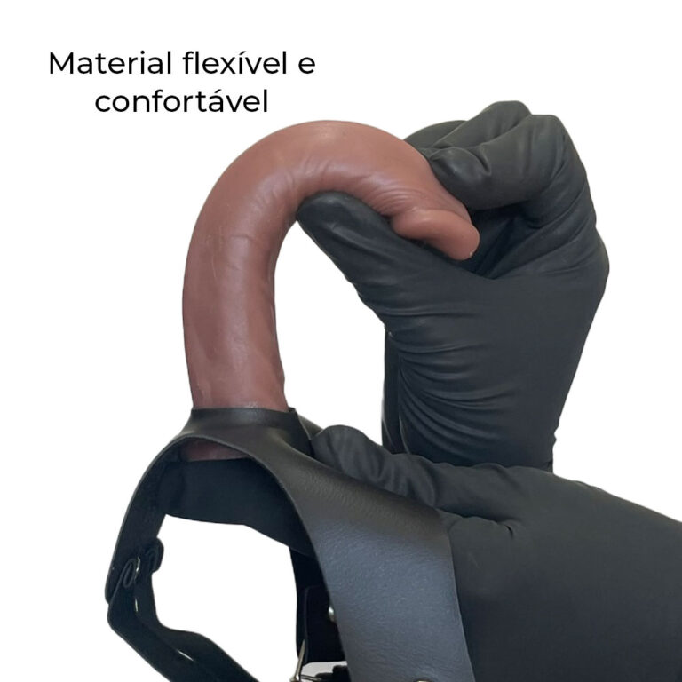 Cinta Peniana Fininha 14cm x 2,5cm para Iniciantes em Inversão Marrom - Imagem 7