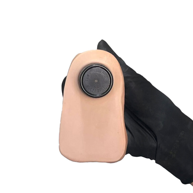 Pênis Médio 17cm x 4cm Realista Cyberskin Bege com Vibro e Escroto - Imagem 14