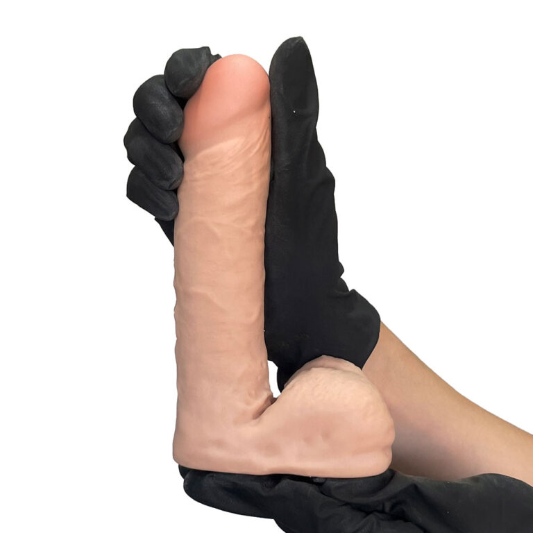 Pênis Médio 17cm x 3,5cm Realista Cyberskin Bege - Imagem 6