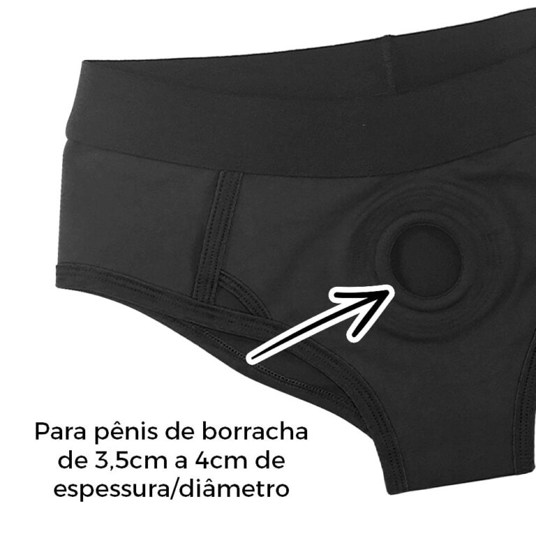 Cinta Peniana 68cm a 78cm ao redor do corpo - Feita em Tecido - Formato Calcinha / Cueca / Sunguete (Sem Prótese) - Imagem 13