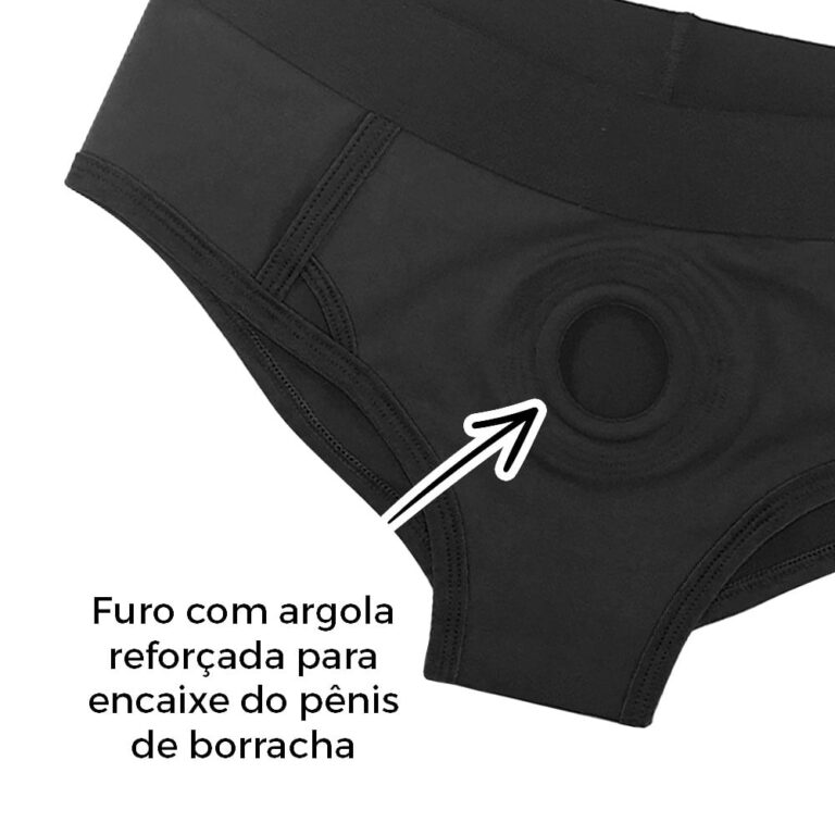 Cinta Peniana 68cm a 78cm ao redor do corpo - Feita em Tecido - Formato Calcinha / Cueca / Sunguete (Sem Prótese) - Imagem 14