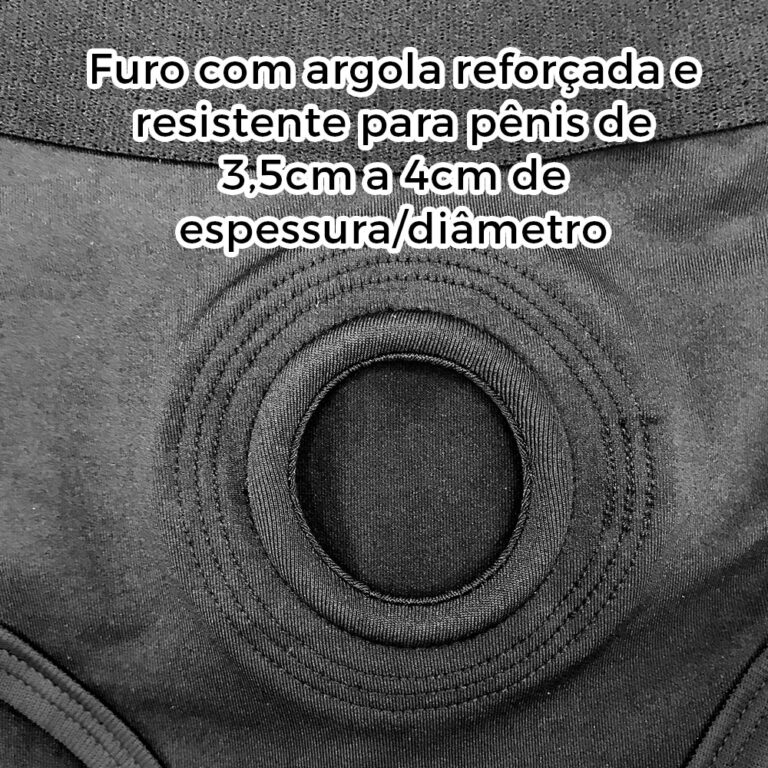 Cinta Peniana 68cm a 78cm ao redor do corpo - Feita em Tecido - Formato Calcinha / Cueca / Sunguete (Sem Prótese) - Imagem 11