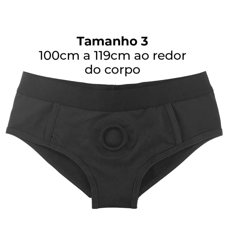 Cinta Peniana 100cm a 119cm ao redor do corpo - Feita em Tecido - Formato Calcinha / Cueca / Sunguete (Sem Prótese)