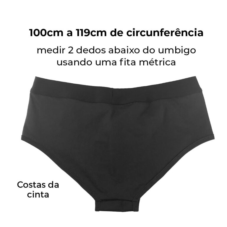 Cinta Peniana 100cm a 119cm ao redor do corpo - Feita em Tecido - Formato Calcinha / Cueca / Sunguete (Sem Prótese) - Imagem 4
