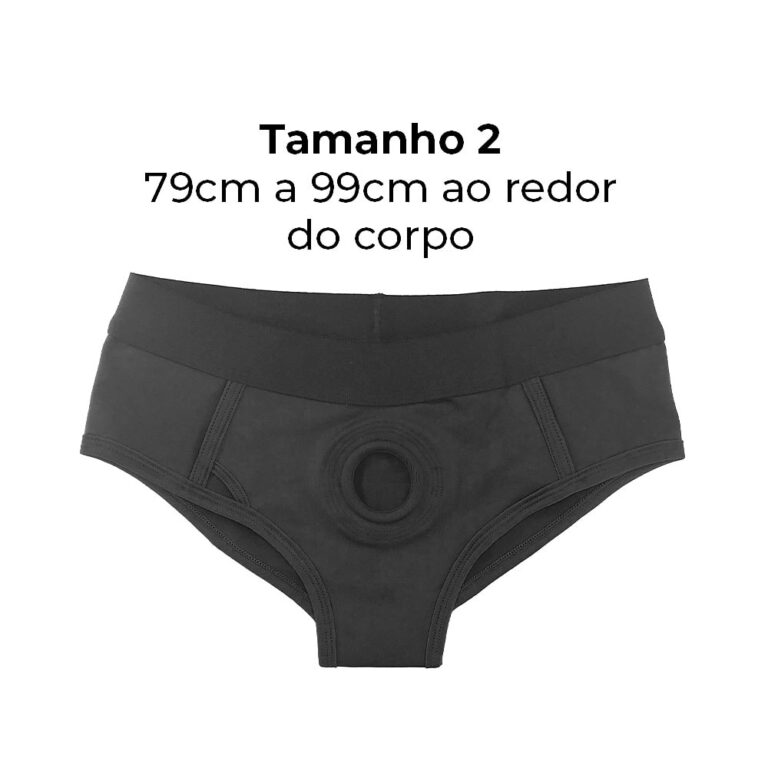 Cinta Peniana 79cm a 99cm ao redor do corpo - Feita em Tecido - Formato Calcinha / Cueca / Sunguete (Sem Prótese)