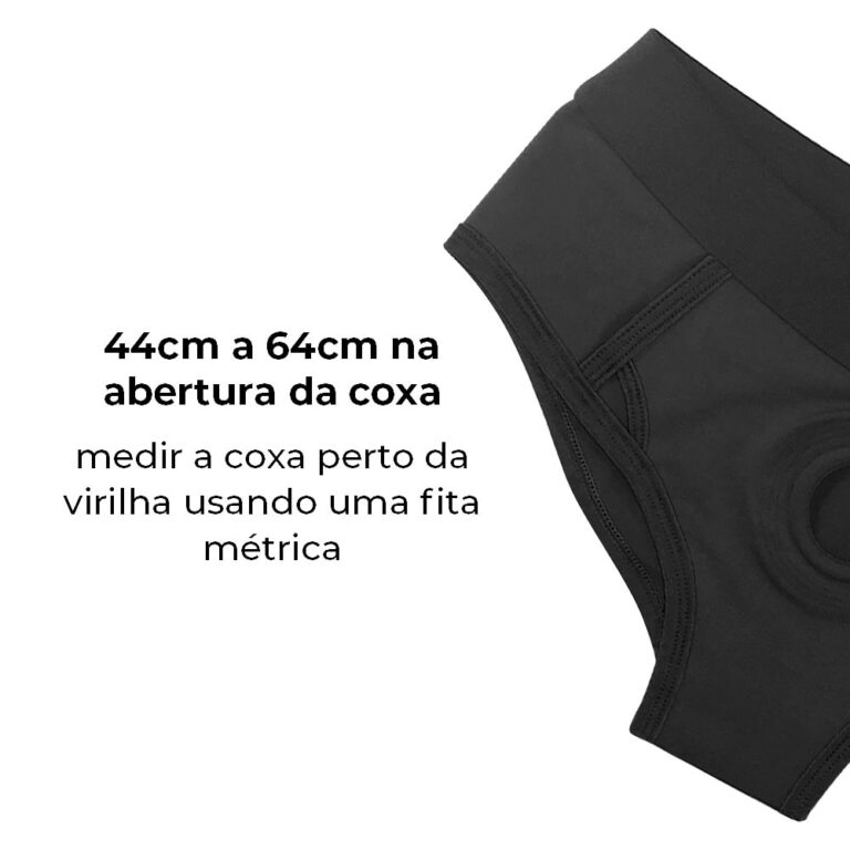 Cinta Peniana 68cm a 78cm ao redor do corpo - Feita em Tecido - Formato Calcinha / Cueca / Sunguete (Sem Prótese) - Imagem 5