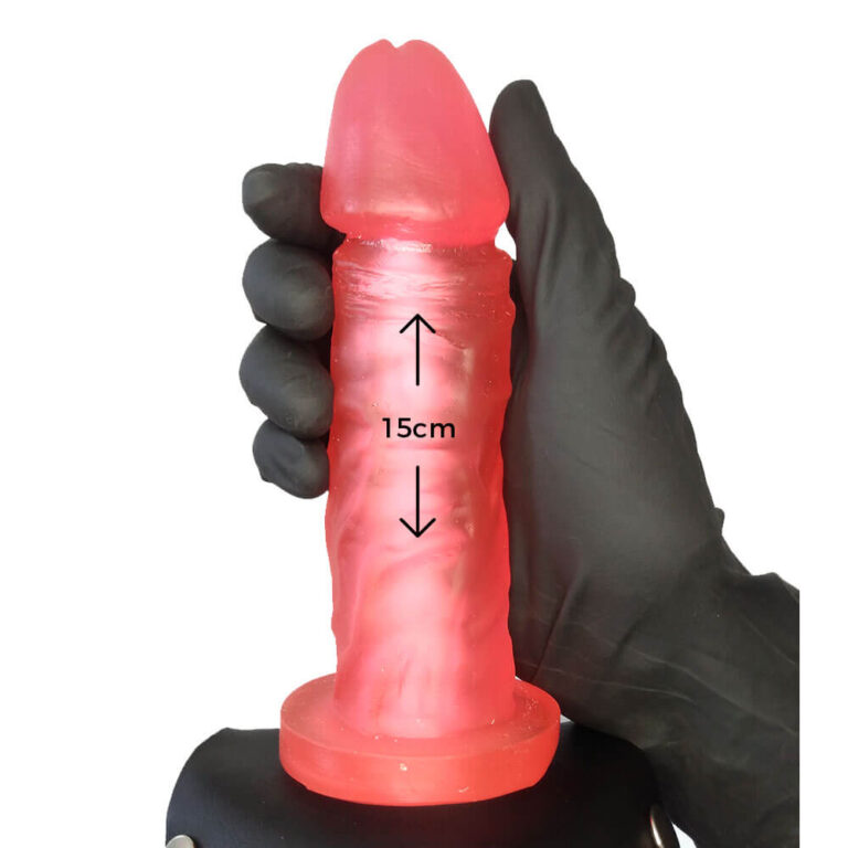Cinta Peniana com Vértebra Colorida Vermelha 15cm x 4cm - Imagem 4