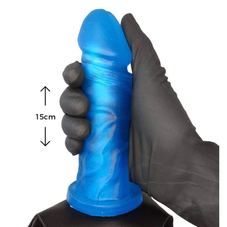 Cinta Peniana com Vértebra Colorida Azul 15cm x 4cm - Imagem 4