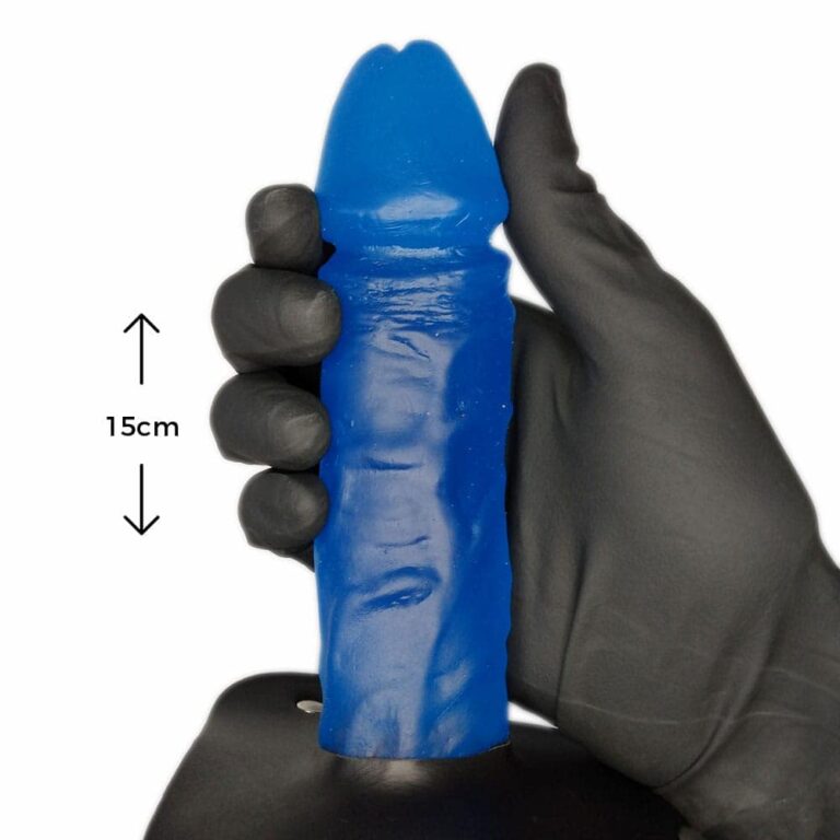 Cinta Peniana Colorida Azul 15cm x 4cm - Imagem 3