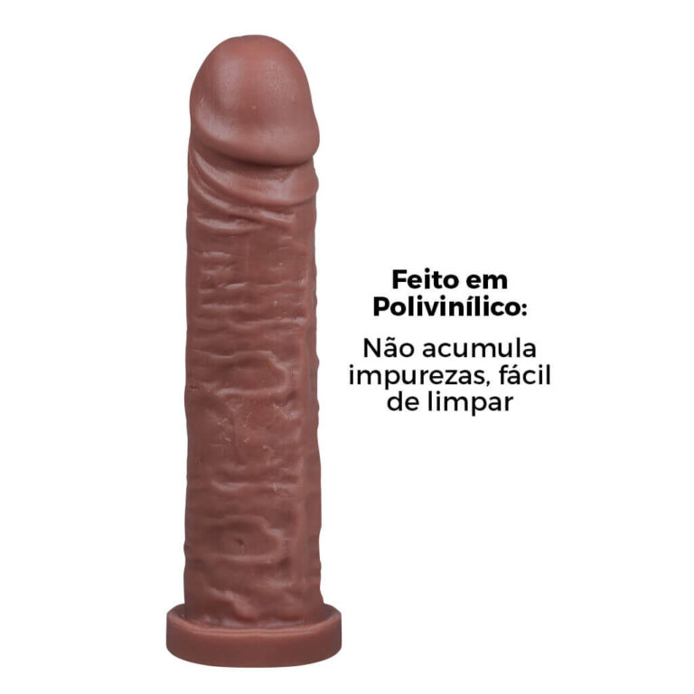 Pênis Grande 21cm x 4,5cm Marrom - Imagem 8
