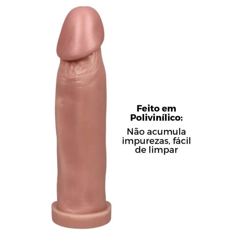 Pênis Grande 22cm x 5cm Bege - Imagem 7