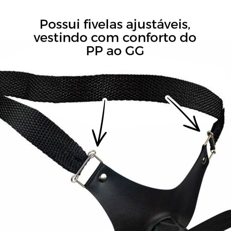 Cinta Peniana Para Dupla Penetração Na Mulher 12cm x 3cm com Pênis Preta - Imagem 11
