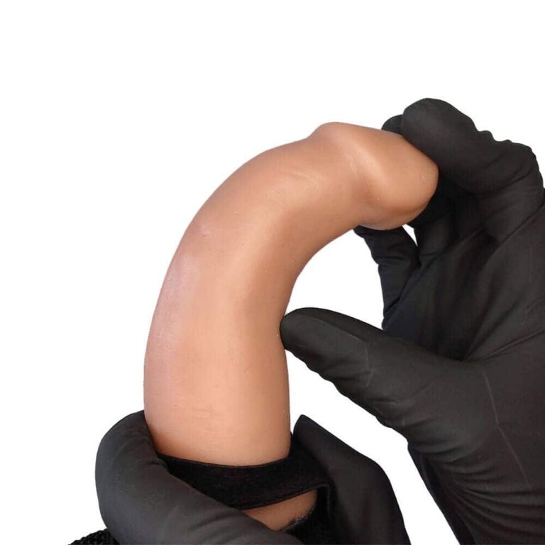 Cinta Peniana Dupla 2 Pênis de 14cm x 3,5cm com Vibro Duplo Bege - Imagem 5