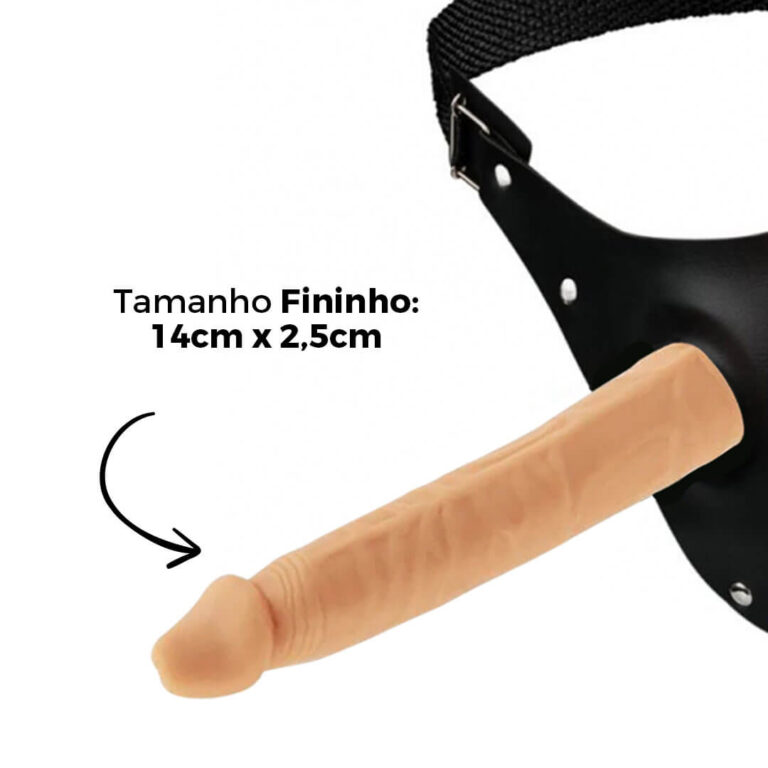 Cinta Peniana Fininha 14cm x 2,5cm para Iniciantes em Inversão Bege - Imagem 6