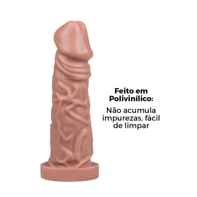 Pênis Médio 15cm x 4cm Bege - Imagem 8