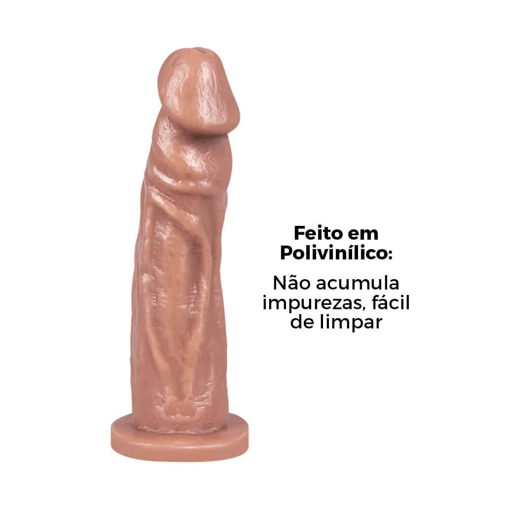 Pênis Médio 16cm x 3,4cm Bege - Imagem 9