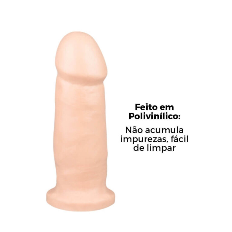 Pênis Médio 15cm x 4,5cm Bege - Imagem 7
