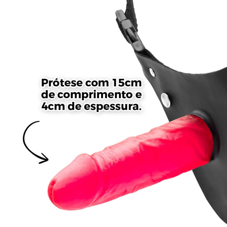 Cinta Peniana Colorida Vermelha 15cm x 4cm - Imagem 5