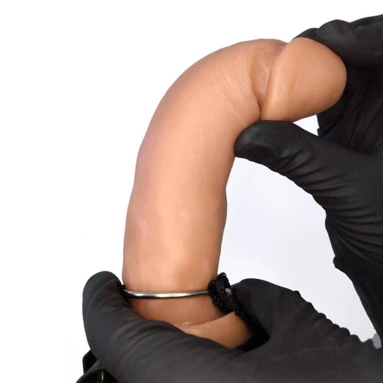 Cinta Peniana de Coxa 15cm x 4,5cm com Vibro Bege - Imagem 4