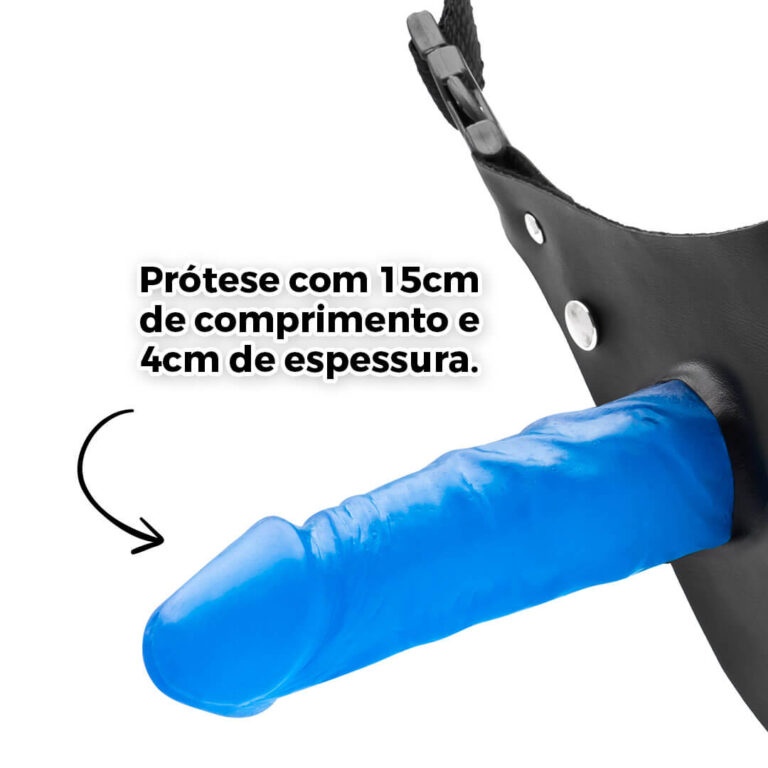 Cinta Peniana Colorida Azul 15cm x 4cm - Imagem 5