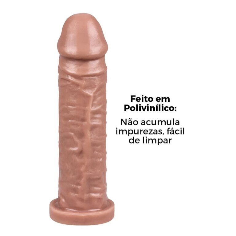 Pênis Grande 18cm x 4,5cm Bege - Imagem 8