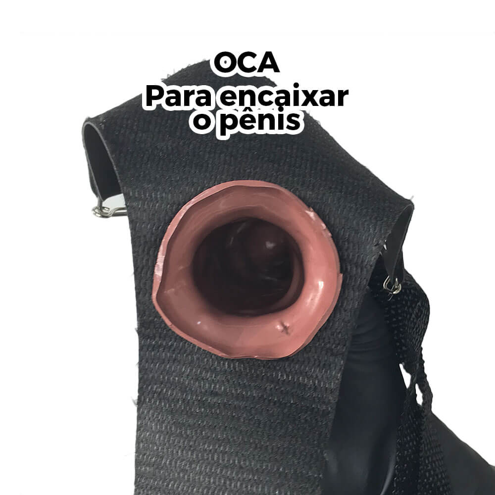 Capa Peniana OCA com Cinta 18,5cm x 4,8cm Marrom - Imagem 3