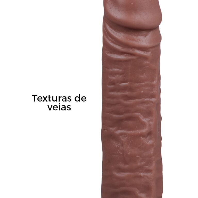 Pênis Grande 21cm x 4,5cm Marrom - Imagem 9