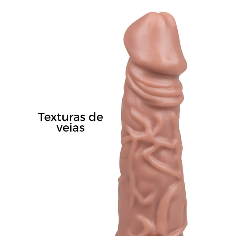 Pênis Médio 15cm x 4cm Bege - Imagem 9