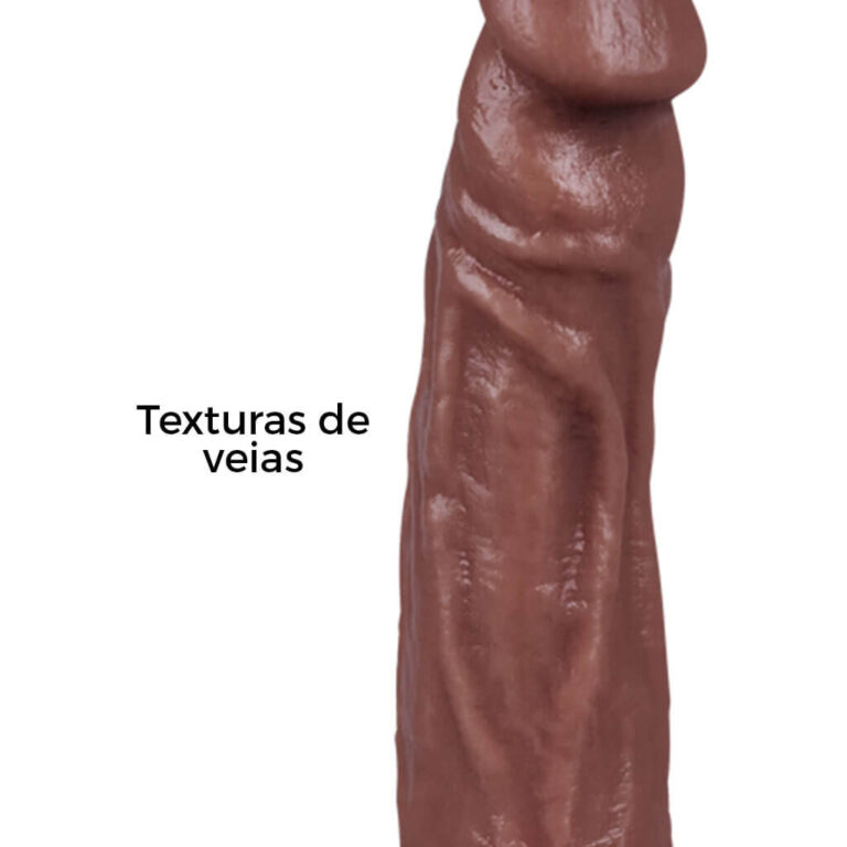 Pênis Médio 16cm x 3,4cm Marrom - Imagem 10