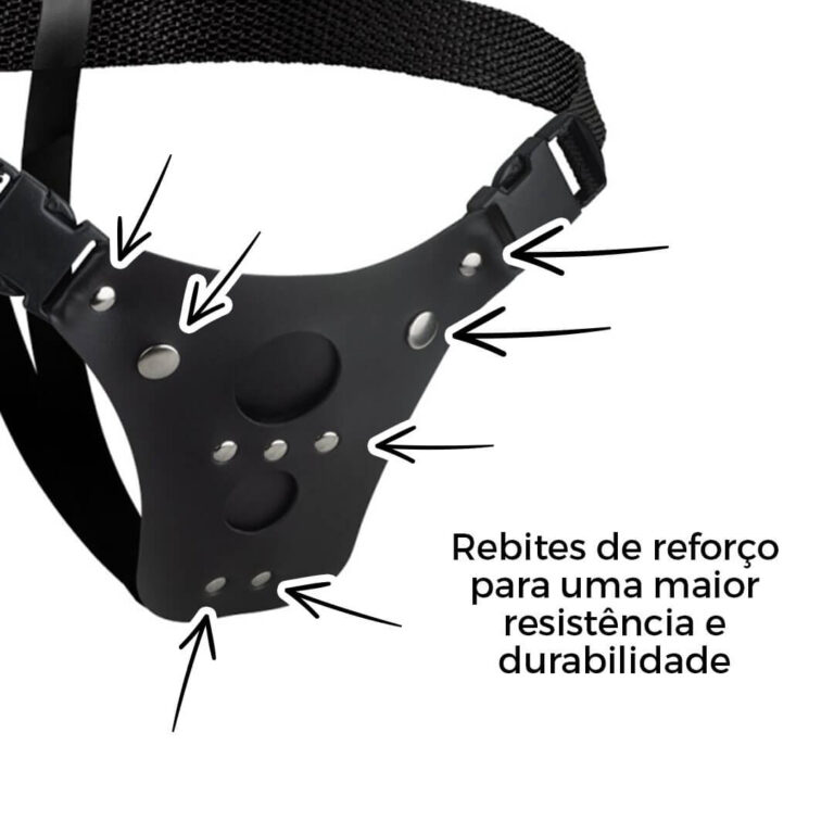 Cinta Peniana Dois Furos Dupla Penetração Ânus e Vagina (Sem Prótese) - Imagem 8