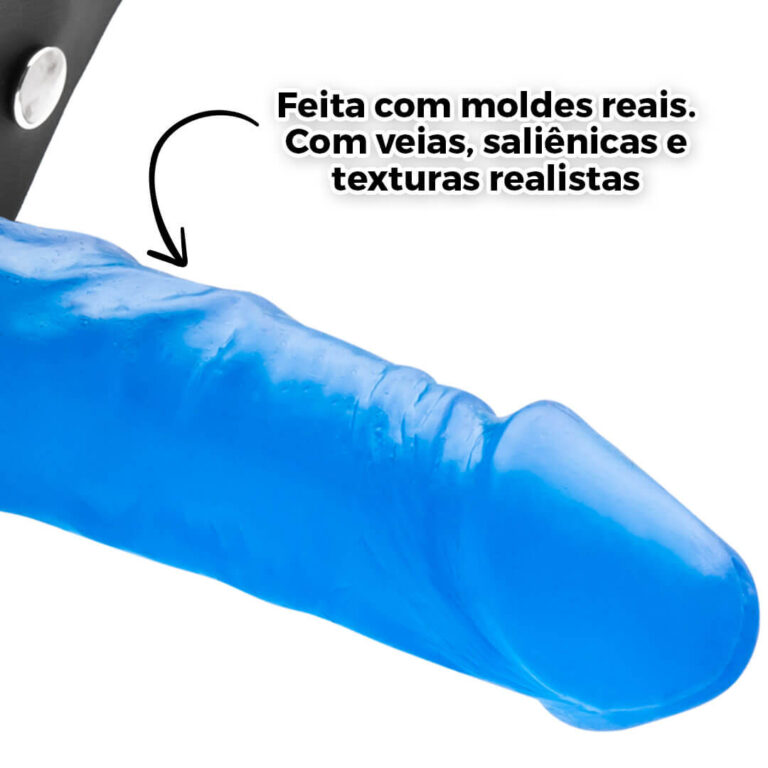 Cinta Peniana Colorida Azul 15cm x 4cm - Imagem 6
