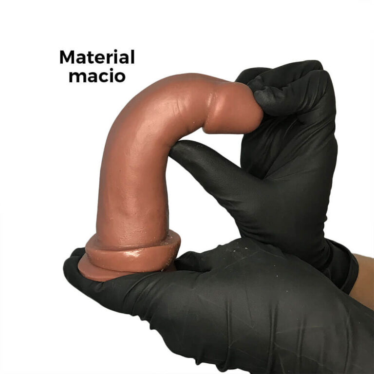 Pênis Médio 14cm x 3,5cm Marrom com Ventosa - Imagem 4